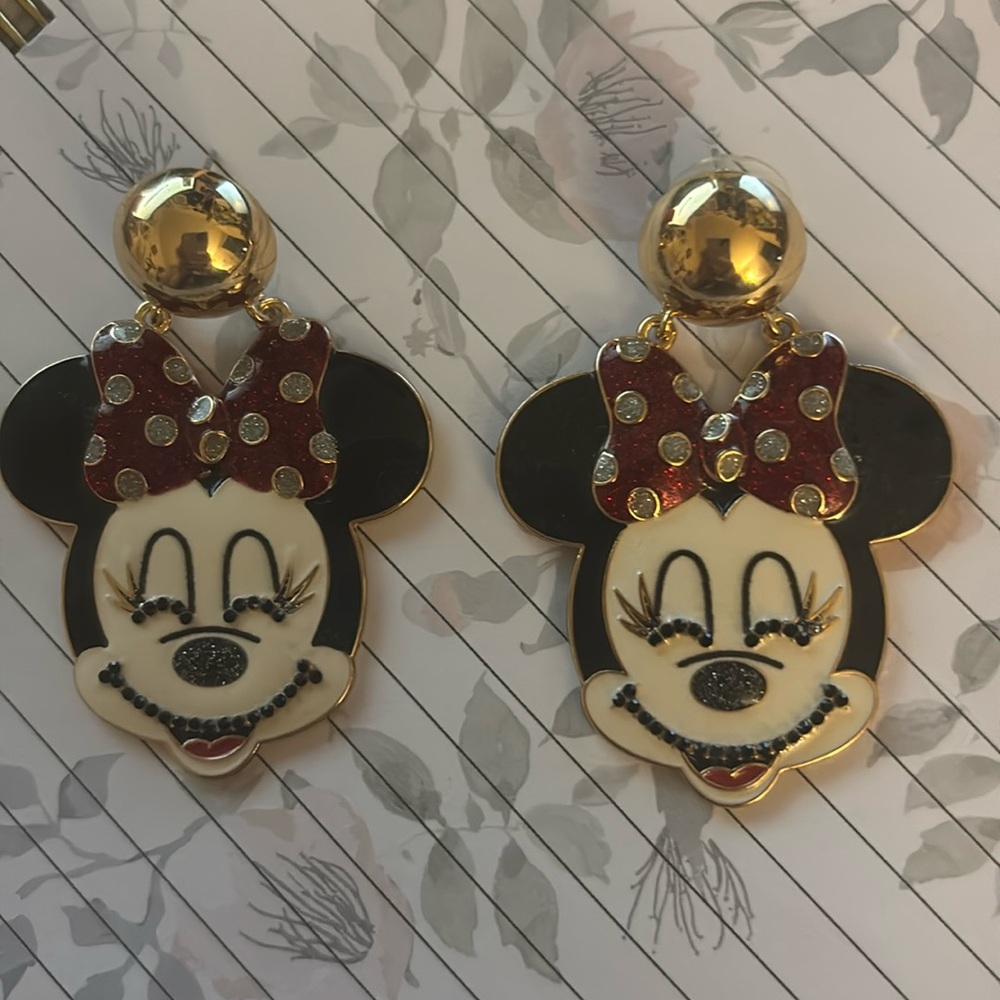 BaubleBar Drop Minnie Mouse Earrings